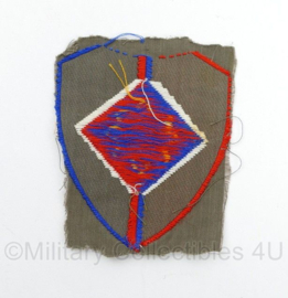 Defensie DT embleem 1963 tot 2000 Staf 1e legerkorps - 7 x 6 cm - ongevouwen - origineel