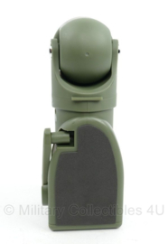 Super Eco LED light Army Green Flashlight zaklamp met 12Volt lader en magneet