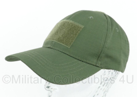 Ripstop Baseball cap met velcro groen  - one size - nieuw