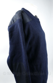 KM Koninklijke Marine en KMARNS Korps Mariniers trui donkerblauw met ronde hals - 100% wol - maat 6 - gedragen - origineel