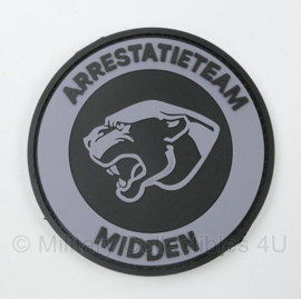Politie Arrestatieteam Midden met klittenband - 8 cm diameter