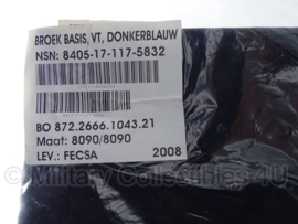 KMAR Marechaussee Gevechtsbroek Broek basis VT donkerblauw  - maat 7585/9000 - NIEUW in verpakking - origineel