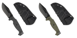 Gevechtsmes G10 'Ridge' M. Kydex schede - groen of zwart - 24½ cm lang - nieuw