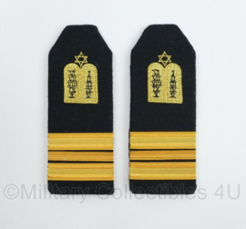 KMARNS Korps Mariniers of KM Koninklijke Marine epauletten Luitenant der 1ste klasse Rabbijn - zeldzaam - 13 x 5 cm - origineel
