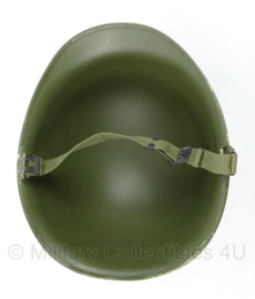 US Army WO2 model M1 helm met correcte kinriem en kurklaag - ZONDER binnenhelm - bruikbaar als WO2 model