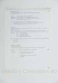 Defensie handout handboek D RTF-Procedures - 29,5 x 21 cm - origineel