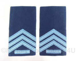 KLu Luchtmacht schouder epauletten met rang "sergeant der 1ste klasse" - origineel