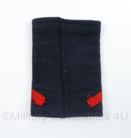 Onbekend politie epaulet met cijfer 2 ENKEL - 10,5 x 5 cm - origineel