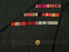 US Army Class A jacket 5th army 1957 - met veel medailles!- maat Medium - origineel