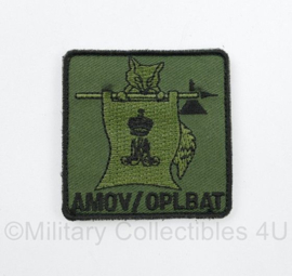 Defensie AMOV / OPLBAT Opleidings bataljon Koninklijke Militaire Academie borstembleem - met klittenband - 5 x 5 cm - origineel