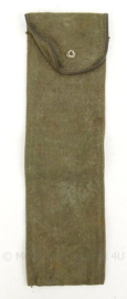 Onbekende groene canvas tas - 42 x 12 cm - origineel