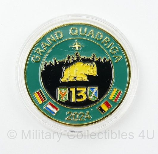 KL Grand Quadriga 2024 "Stronger Together" Coin 13 Gemechaniseerde brigade - 4  cm. diameter - origineel