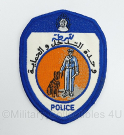 Algerije Politie embleem Algarian Police patch - 12,5 x 9,5 cm - origineel