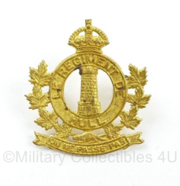 WO2 canadese cap badge Le Regiment de Hull - Kings Crown - 5 x 5 cm - origineel