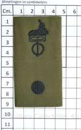 Defensie Stafadjudant GVT epauletten paar -  9 x 4,5  cm -origineel