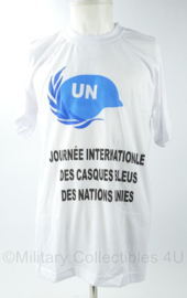 VN UN United Nations Journée Internationale des Casques Bleus des Nations Unies shirt - maat Large - nieuw in verpakking - origineel