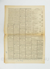 WO2 Duitse krant Tageszeitung nr. 210 8 september 1943 - 47 x 32 cm - origineel