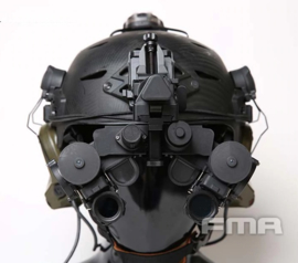 DUMMY FMA TB1300 PVS-21 Night Vision Device nachtkijker voor MICH FAST helm ZWART (zonder helm)