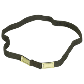 Helm overtrek elastische band met reflectie Helmet elastic band with cateyes Helm elastiek - groen - origineel KL