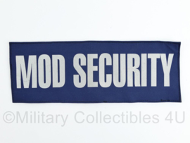 Britse Ministry of Defence Security MOD Security rugstrook - met klittenband - 10 x 28 cm - NIEUW - origineel