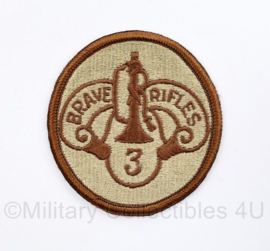 US Army naoorlogs full colour embleem 3RD ACR Armored Cavalry Regiment  - Brave Rifles 3 - diameter 7 cm - origineel