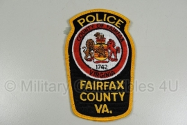 Fairfax County VA Police patch - gele rand - origineel