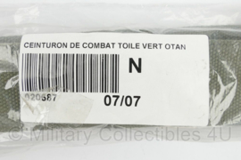 Franse leger koppel in verpakking - Ceinturon de combat toile vert otan  - origineel