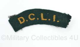British Army shoulder title ENKEL DCLI Dukes of Cornwall Light Infantry - 9,5 x 3 cm - origineel