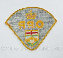 Embleem Canadese OPP Ontario Police  - 10,5 x 9 cm - origineel