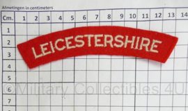 Britse leger Royal Leicestershire shoulder title - 13 x 3,5 cm - origineel