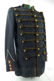 Franse dolman met kepie, giberne en foto van Caporal musicien van École d'Artillerie de La Fère - maat Medium - gedragen - origineel