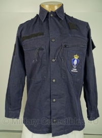 KMAR Marechaussee uniform jas basis - donkerblauw - MET insignes - gedragen - 6080/9500   - origineel