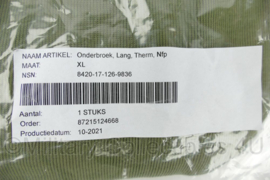 Defensie onderbroek lang Therm NFP Mono Thermische onderbroek merk ODLO Underwear Long - maat XS - nieuw in verpakking - origineel