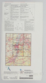 KL Nederlandse leger Topografische kaart 69 West Maastricht 1:50 000 - 60 x 57 cm - origineel