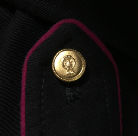 Italiaanse Marine/Polizia wollen mantel met dubbele rij gouden Marine knopen - donkerblauw - maat 46 tm. 54 - origineel