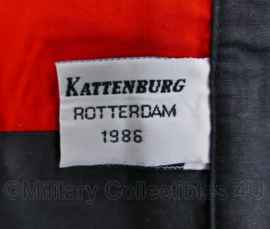 Nederlands leger halsdoek 43 Afdeling Veldartillerie  - rood/zwart -  origineel