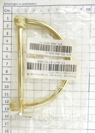 KM Koninklijke Marine plunjezak sluiting Sluitbeugel tbv goederenzak KM - messing -  nieuw in verpakking - origineel