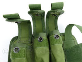 CIRAS Opbouwpaneel Olive Green MOLLE opbouwpaneel combi pat 3x noisegran 1x en shotguntas 2x10 patronen - nieuw - origineel