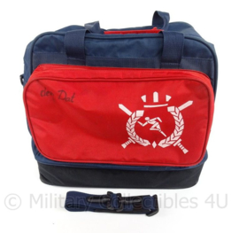 Koninklijke Landmacht Sporttas met schouderriem - blauw/rood - 42 x 25 x 42 cm - gebruikt - origineel
