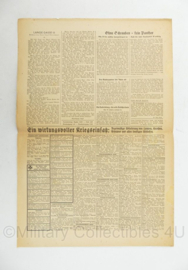 WO2 Duitse krant Frankische Tageszeitung nr. 214 12 september 1944 - 47 x 32 cm - origineel