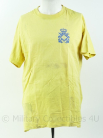 Geel t-shirt Nederlandse Marine Coast Guard, regio Aruba Curaçao Maat L - Origineel