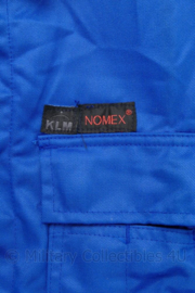 KLU Koninklijke Luchtmacht KLM kleding brandwerende overall Nomex - blauw - maat 54 - NIEUW - origineel