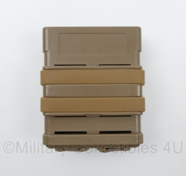 Defensie kunststof M4 C7 C8 magazijnhouder Coyote - 8 x 3,5 x 10,5 cm - nieuw - origineel