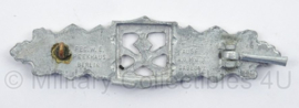 WO2 Duitse Nahkampfspange - zilver - maker Peekhaus Berlin - afmeting 2,5 x 10 cm - replica