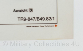 Defensie informatiesheet Lanceerinrichting NR 150 van 84mm - 29,5 x 21 cm - oriigneel