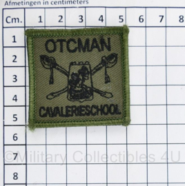 Defensie OTCMAN Cavalerieschool borst embleem - met klittenband - 5 x 5 cm - origineel