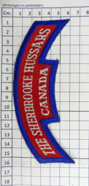 Canadese leger The Sherbrooke Hussars Canada shoulder title - 15 x 6 cm - origineel