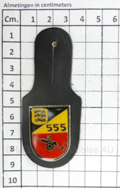 Bundeswehr FArtBtl 555 Feldartillerie-Bataillon 555 borsthanger - 8,5 x 4 cm - origineel