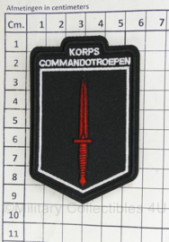 KCT Korps Commandotroepen embleem met klittenband - 9 x 5,5 cm - onofficieel model