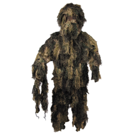 Ghillie Suit 4-delig! - met rifle cover - Woodland - anti fire